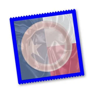 Texas State Flag Condom Stock-Illustration