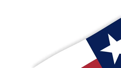 Texas State Flag Corner Border Background Template for Patriotic Presentation Stock Footage 340632399