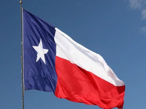Texas state flag Stock Footage 77527170