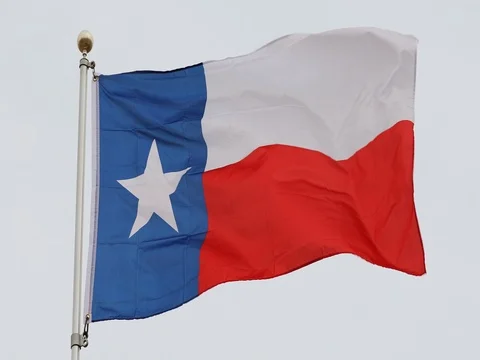 Texas state flag Stock Footage 77543599