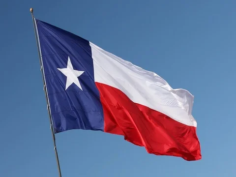 Texas state flag Video stock 77546217