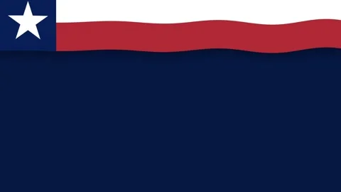 Texas State Flag Graphic Banner Template with Blue Background for Presentatio 库存影片 340630383