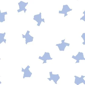 Texas state glyph seamless pattern Stock Illustration