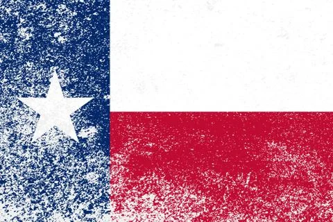 Texas State Grunge Flag Illustrazione stock