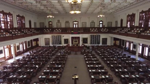 Texas State House of Representatives in Texas Capitol in Austin (4k) Vídeos de archivo 164061987