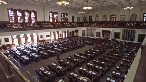 Texas State House of Representatives in Texas Capitol in Austin (4k) Stock Footage 164061995