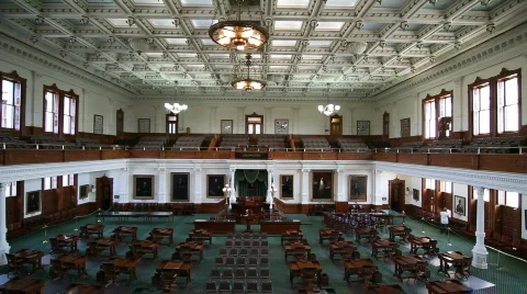 Texas State Senate Chamber Stock Footage 792575
