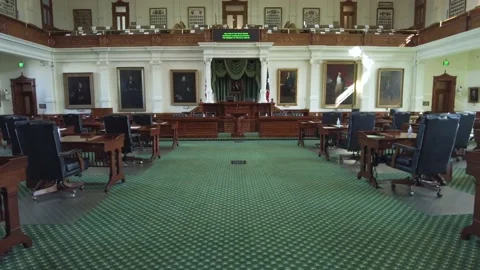 Texas State Senate Chambers in Texas Capitol in Austin Texas (4k) Stock Footage 164061925