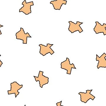 Texas state vector seamless pattern Stock Illustration