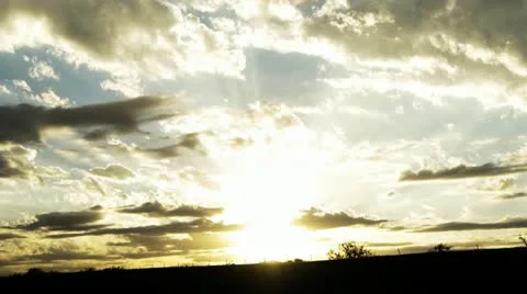 Texas Sunset, Color Corrected Stock-Footage 12530771