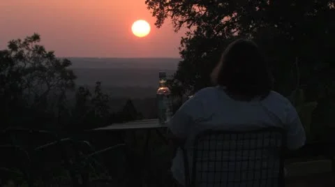 Texas at Sunset  Stock Footage 10572165