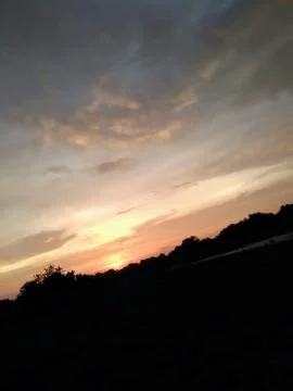 Texas Sunset 스톡 사진