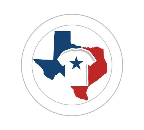 Texas Tee Logo Sign Stock Illustration