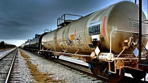 Texas Train With graffiti Stock Photos