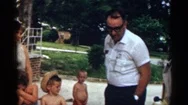 Texas Usa-1963: Goering Up Father Relaxing Family Day Out In Grey Er Stock Footage