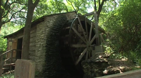 Texas waterwheel Stock-Footage 537853