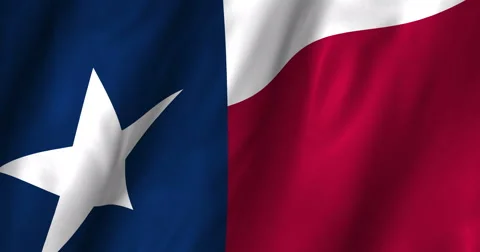 Texas Waving Flag-4K Stock Footage 47034688