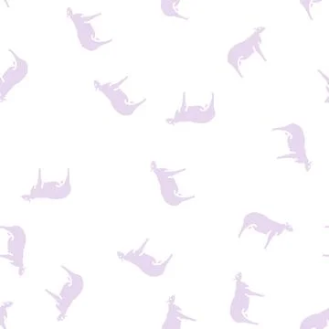 Texel sheep glyph seamless pattern Stock Illustration