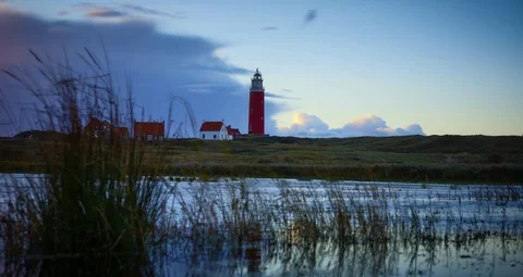 Texel Vuurtoren Eierland Video stock 87030411