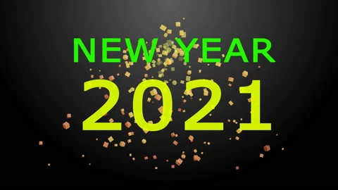 Text 2021 on black background 2021 Stock Footage 138971257
