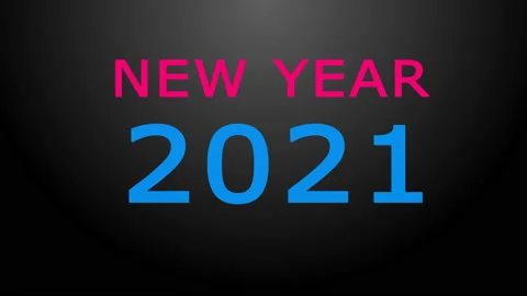 Text 2021 on black background 2021 Stock Footage 138971355