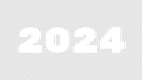 Text 2024 new year Sliced Glass Effect Video stock 257621750