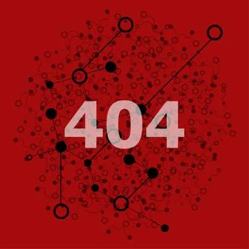 Text 404. Business concept . Abstract background with connecting dots and lin Stock Illustration