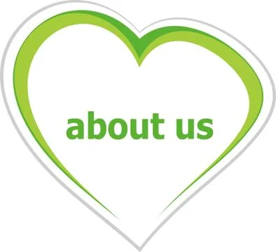 Text About Us. Information concept Stock Illustration