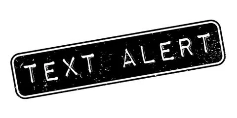 Text Alert rubber stamp Illustrazione stock