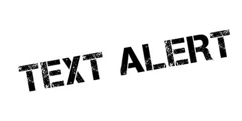 Text Alert rubber stamp Illustrazione stock