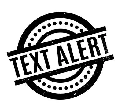 Text Alert rubber stamp Illustrazione stock