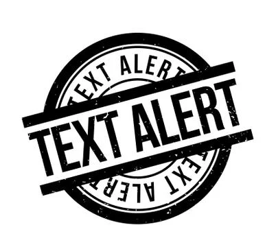 Text Alert rubber stamp Illustrazione stock