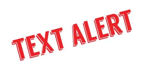 Text Alert rubber stamp Illustrazione stock