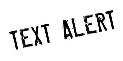 Text Alert rubber stamp Illustrazione stock
