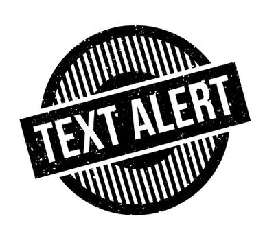 Text Alert rubber stamp Illustrazione stock