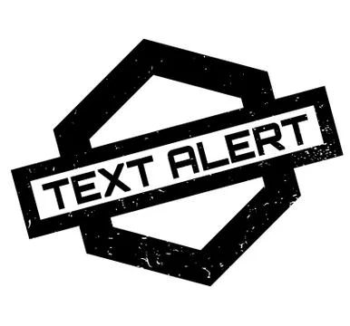Text Alert rubber stamp Illustrazione stock
