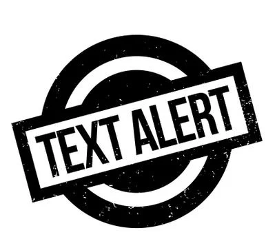 Text Alert rubber stamp Illustrazione stock