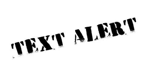 Text Alert rubber stamp Illustrazione stock