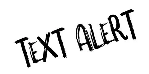 Text Alert rubber stamp Illustrazione stock