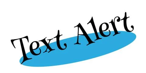 Text Alert rubber stamp Illustrazione stock