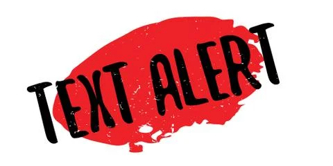 Text Alert rubber stamp Illustrazione stock