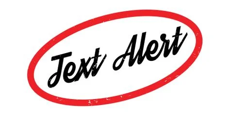 Text Alert rubber stamp Illustrazione stock