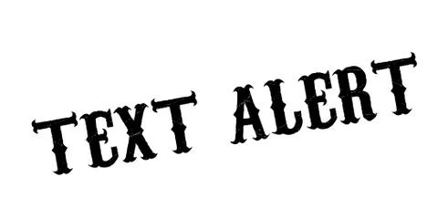 Text Alert rubber stamp Illustrazione stock