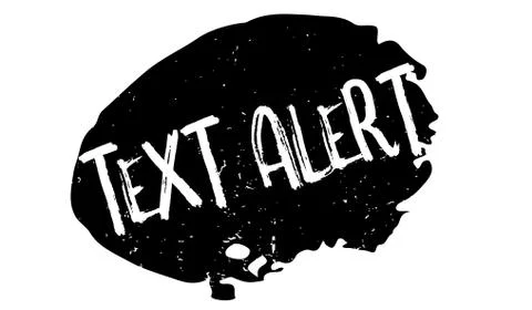 Text Alert rubber stamp Illustrazione stock