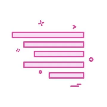 Text alignment icon design vector イラスト素材