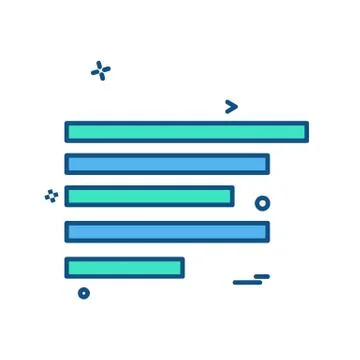 Text alignment icon design vector Illustrazione stock