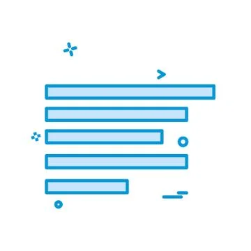 Text alignment icon design vector Illustrazione stock