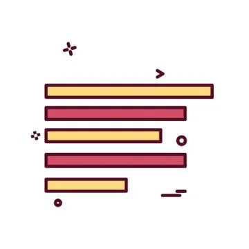 Text alignment icon design vector Illustrazione stock