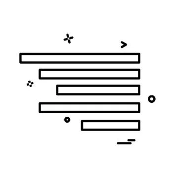 Text alignment icon design vector Illustrazione stock