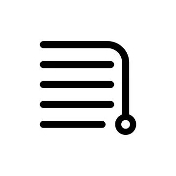 Text alignment right icon for document formatting and user interface design Illustrazione stock